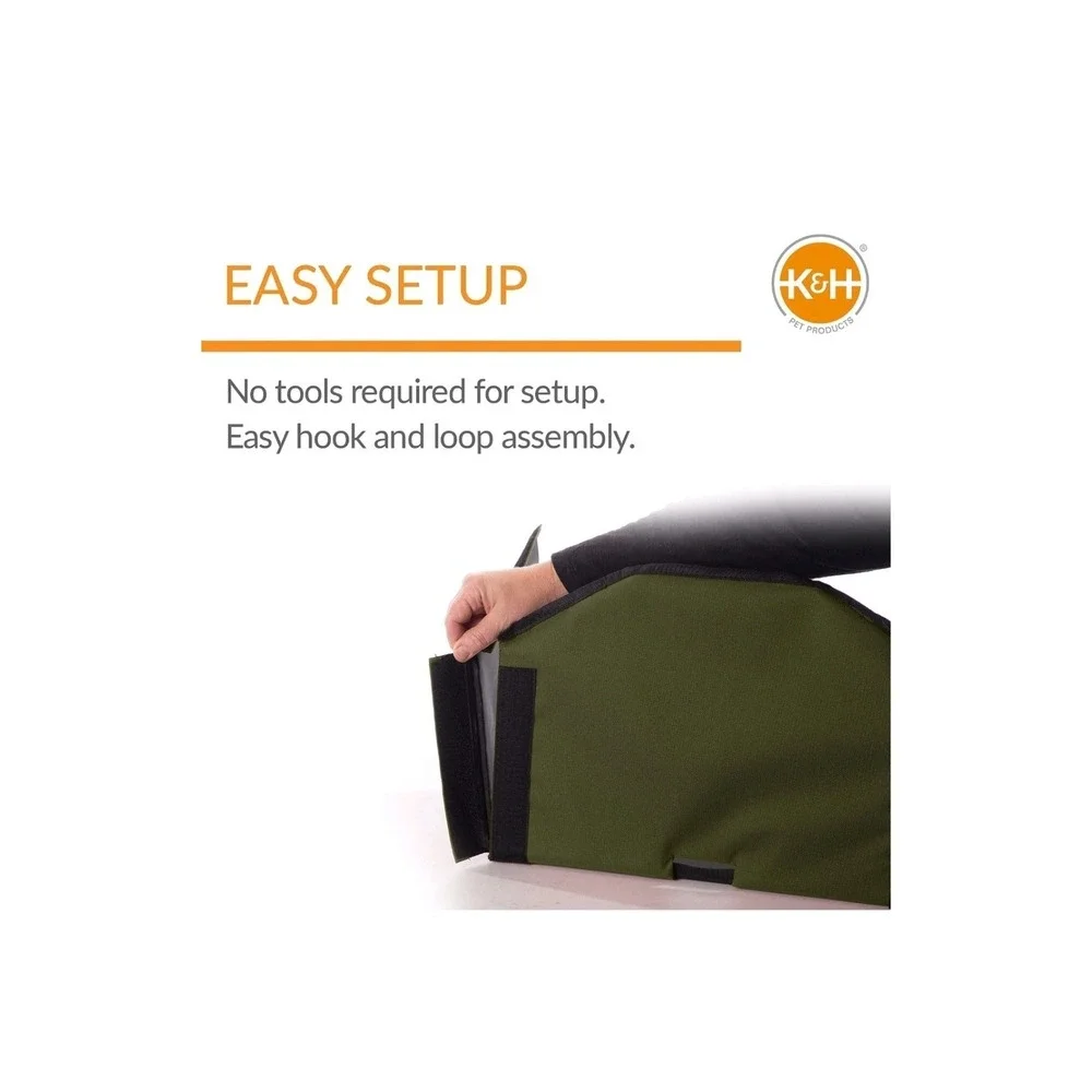 K&h Pet Products Outdoor Kitty Dining Room Outdoor Cat Shelter for Food & Water,